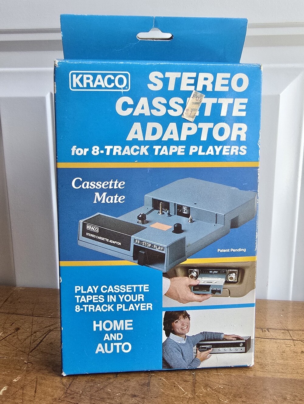 Vintage Kraco KCA-7 Stereo Cassette Adaptor 8-Track Player NOS Sealed w/ Box
